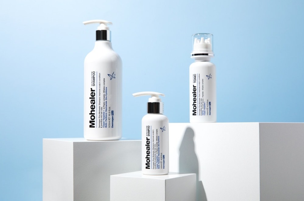 Dermagen Plus Mohealer Shampoo (500ml / 16.9 fl.oz & 120ml / 4.05 fl.oz)  Dermagen Mohealer Tonic (140ml / 4.73 fl.oz)